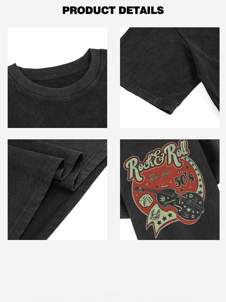 Liber Summer Neutral Printed Pattern T-shirts