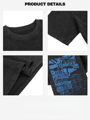 Liber Summer Neutral Printed Letter T-shirts