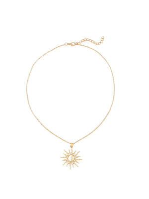 Alloy Sun Necklace