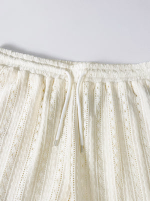Hollow Out Breathable 2-piece Sets Set