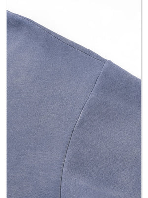 Liber Autumn Neutral wear Ribbed hem Solid Color Sweatshirts&Hoodies