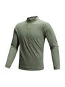 Outdoor Sunscreen Moisture Absorption Quick-drying Fitness Sports Antibacterial Mock Neck Long-sleeved T-shirt