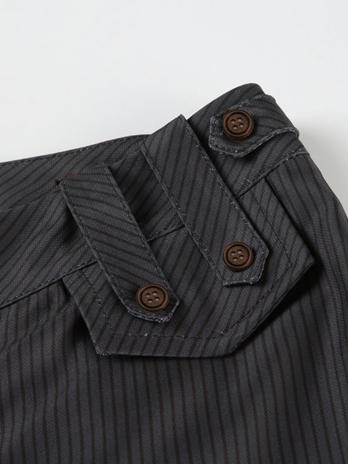 Stripes Contrasting Colors Low-rise Micro-flared Straight-leg Pants Pants