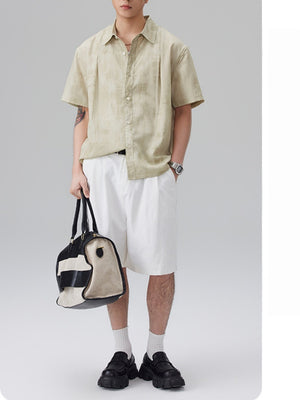 Tie-dye Loose-fit Flax Shirts