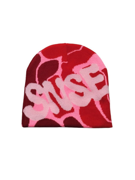 Letter Jacquard Windproof Beanies
