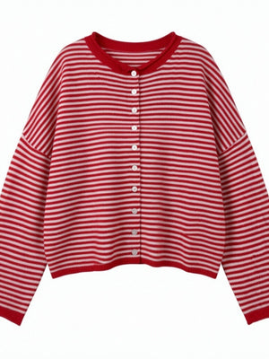 Christmas Stripes Red Cardigans