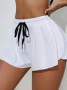 Breathable Laces Exercise And Fitness Yoga Shorts
