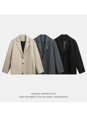 Liber Autumn Men's Solid Color Blazers