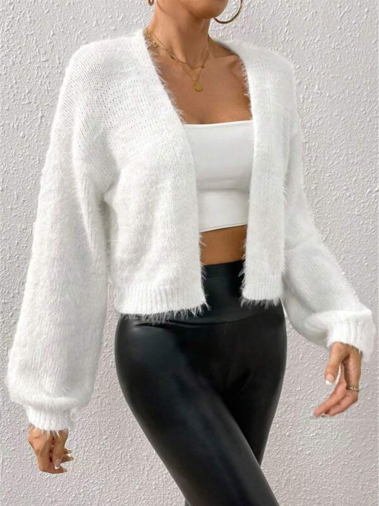 Plush Short Cardigans