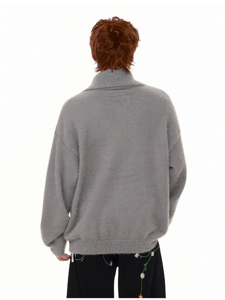 College Style Star Contrasting Colors Cardigans