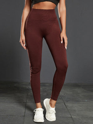 Seamless Exercise Yoga Fitness High-waisted, Tummy-flattening Elastic Pants