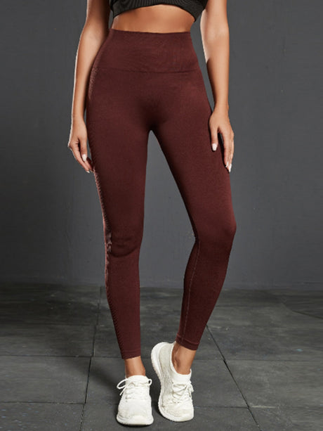 Seamless Exercise Yoga Fitness High-waisted, Tummy-flattening Elastic Pants