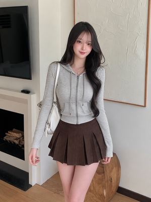 Stunning Striped Hooded Jacket That Accentuates Your Figure