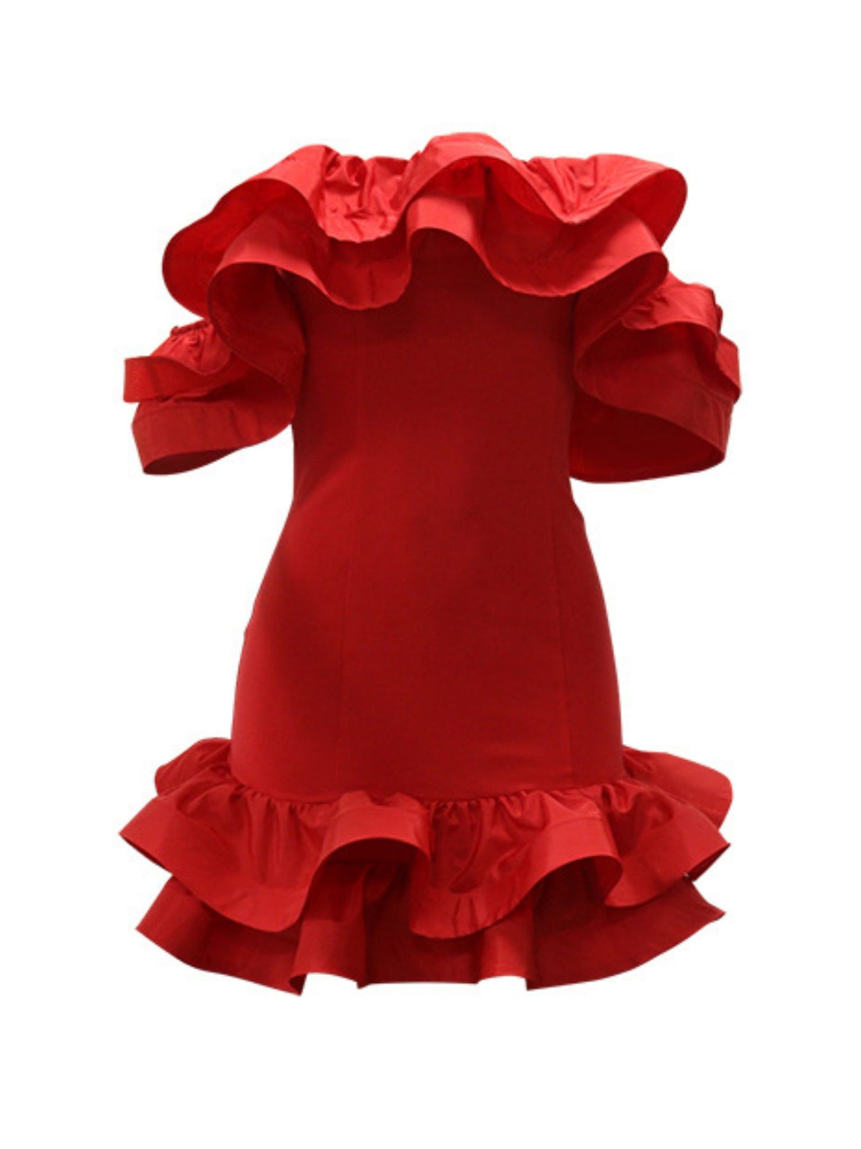 3D-Blumen, schulterfreies, trägerloses Top, plissierte Mini- und Kurzkleider zum Valentinstag