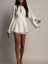 Stylish And Elegant Backless Fitted Waist Short Dress