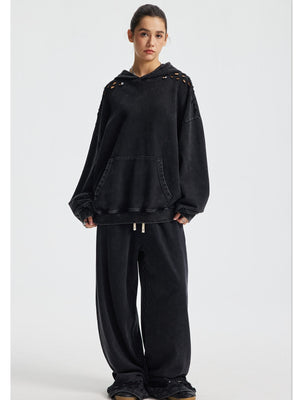 Ripped Hoodie & Pants Set