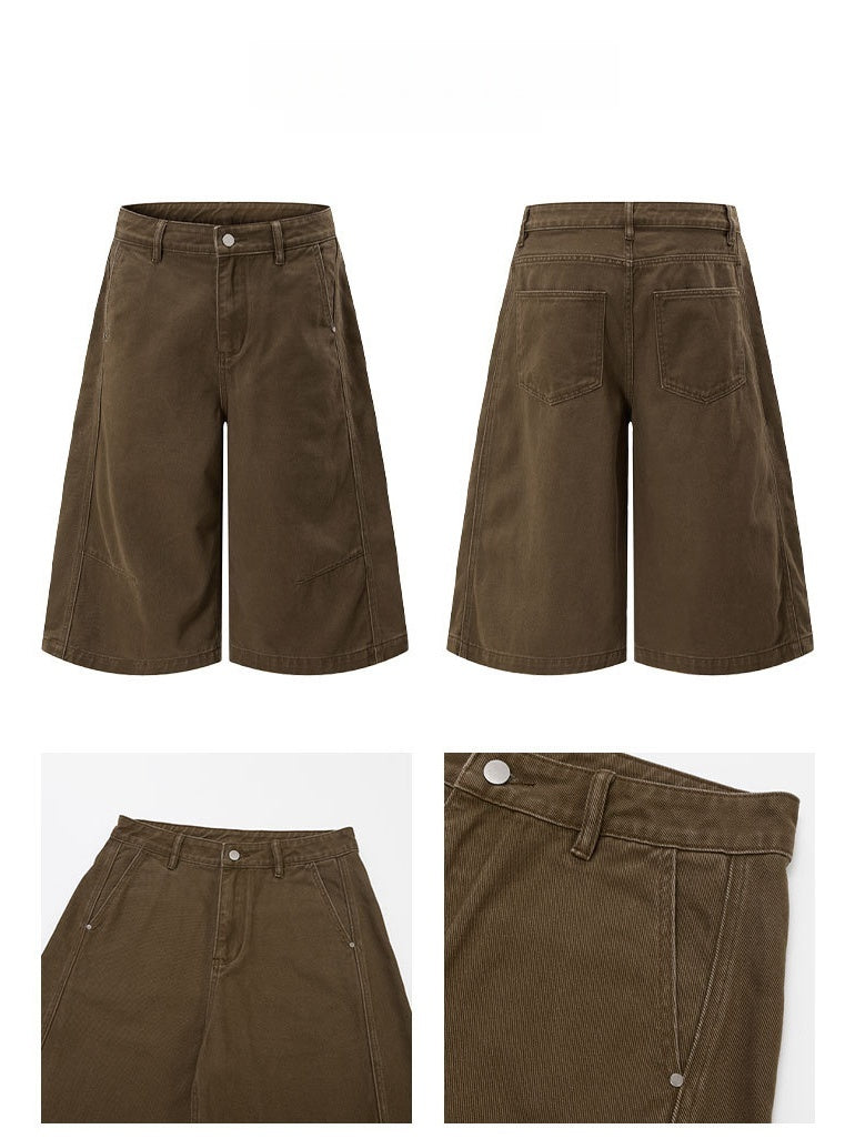 Loose-fit Wide-leg 7 Points Shorts