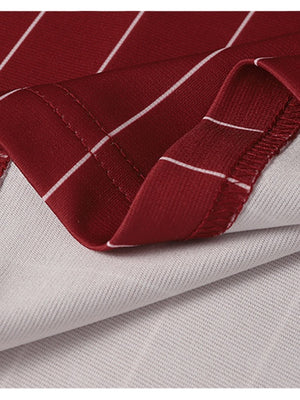 Retro Football Stripes Polo Shirt