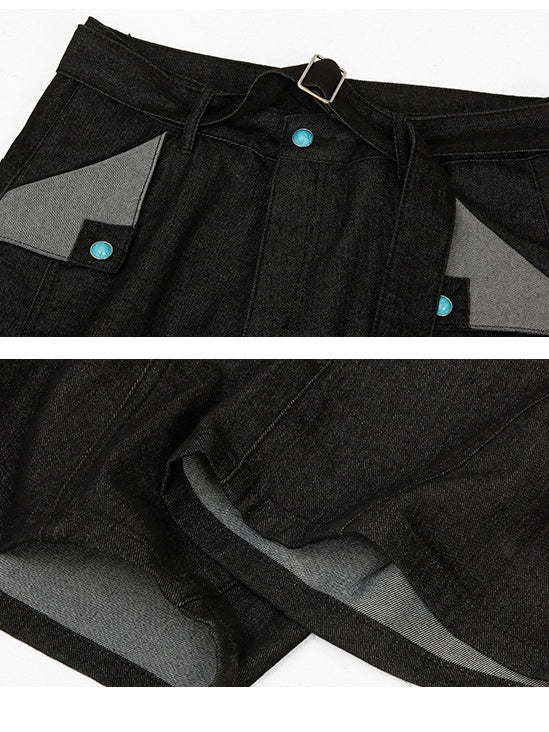 Liber Summer Neutral Belt decoration Jeans