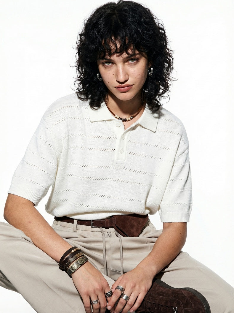 Retro Old Money Style Leisure Polo Shirts