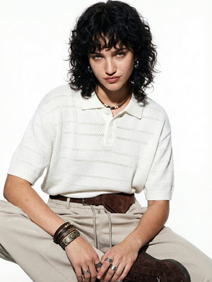 Retro Old Money Style Leisure Polo Shirts