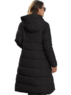Long Parka-style Hooded Design Pocket Casual Cotton-padded Jackets/down Jackets