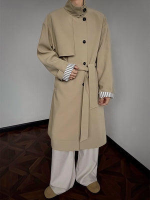 Longline Two-way Loose-fit Trench Coats