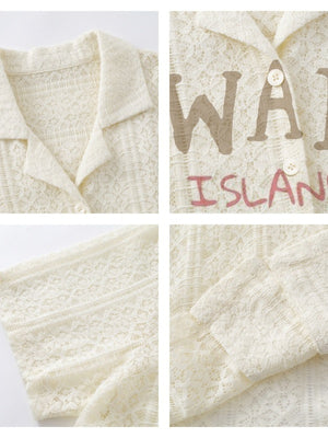 Lace Hawaii Printed Shirts