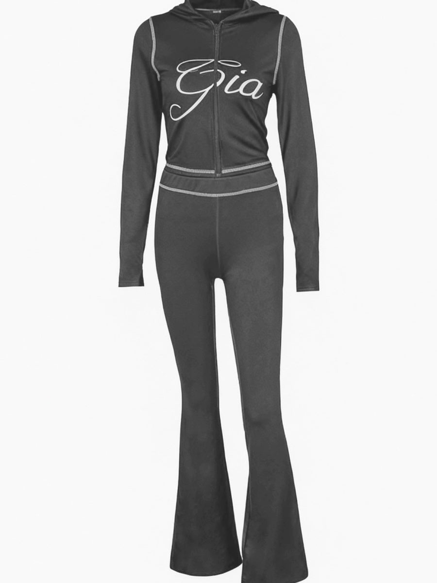 Sexy Open Collar Slim Fit 2-piece Sets