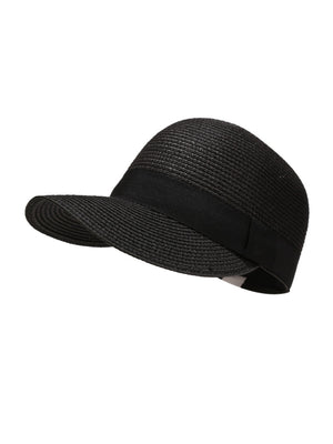 Straw-woven Long Duckbill Cap