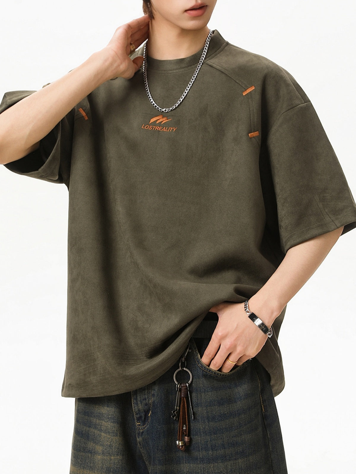 【EXPÉDITION NORMALE】T-shirts patchwork imprimés color-block