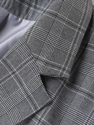 Light Business Leisure Plaid Suit Set 2-piece Sets