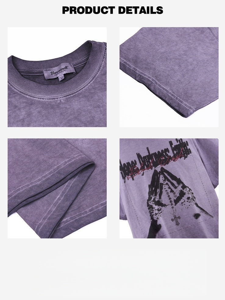 Liber Summer Neutral Printed Pattern T-shirts
