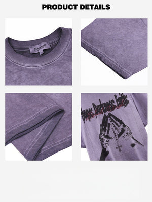 Liber Summer Neutral Printed Pattern T-shirts