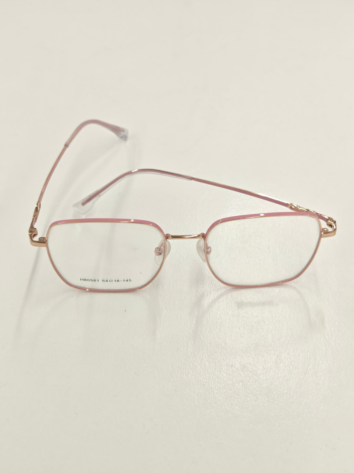 Gold And Pink Eyeglasses