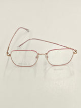 Gold And Pink Eyeglasses