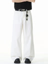 Versatile Straight-fit Wide-leg Pants