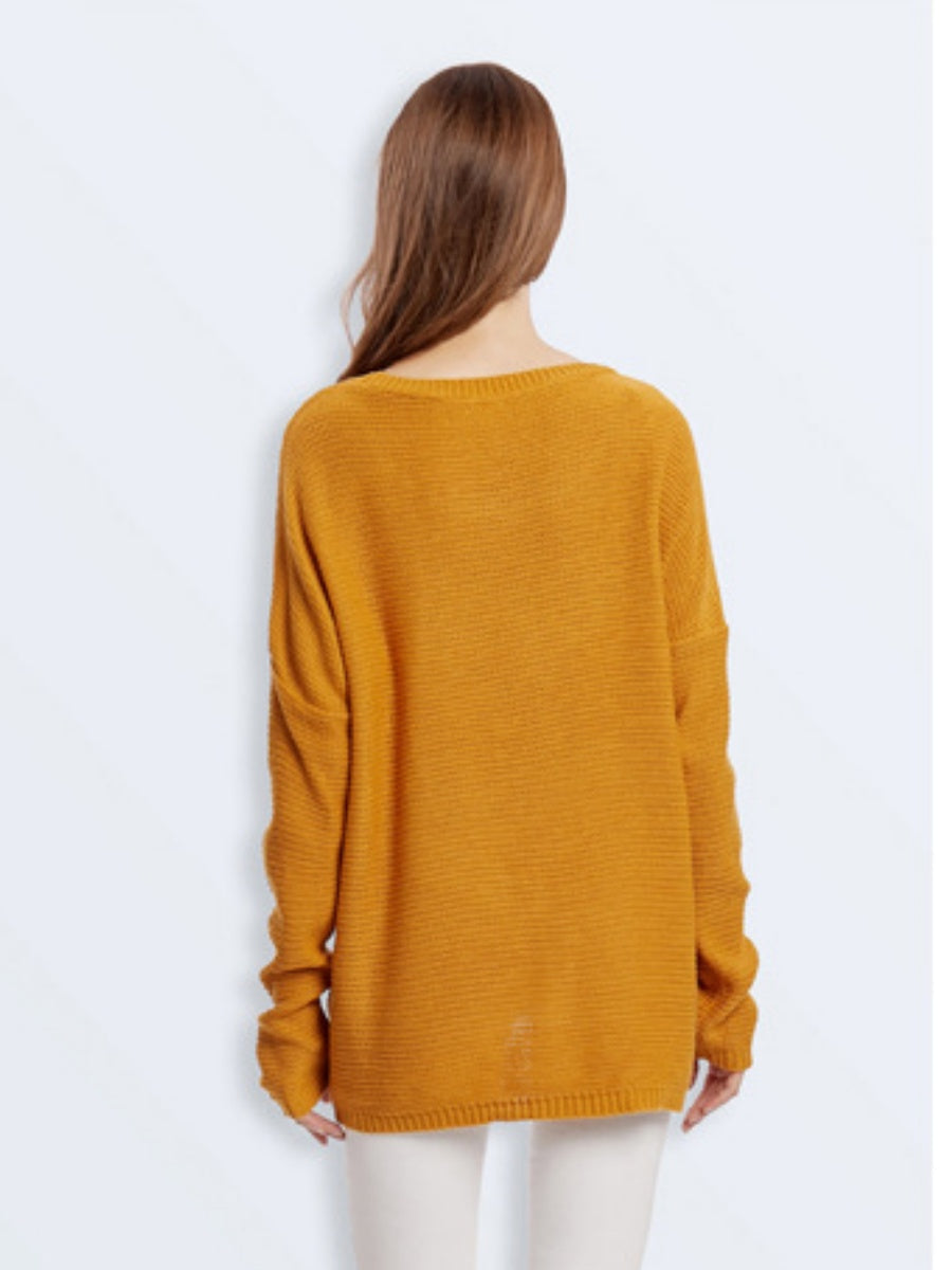 Liber Autumn women's patchwork raglan sleeve knitted pullover mesh see-through top