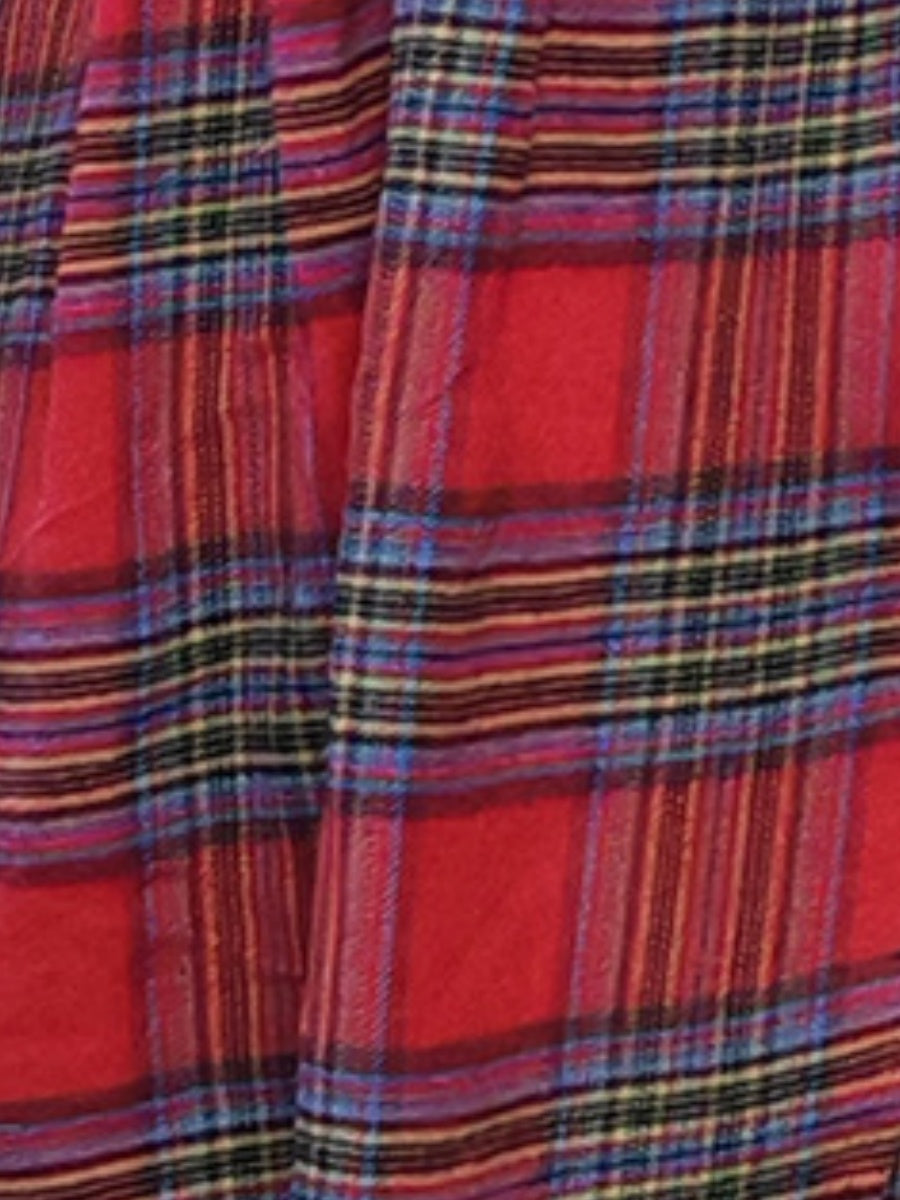 Loose Shirt Dress Shirt Collar Belt Buttons Front Western Bohemian Maxi Dress