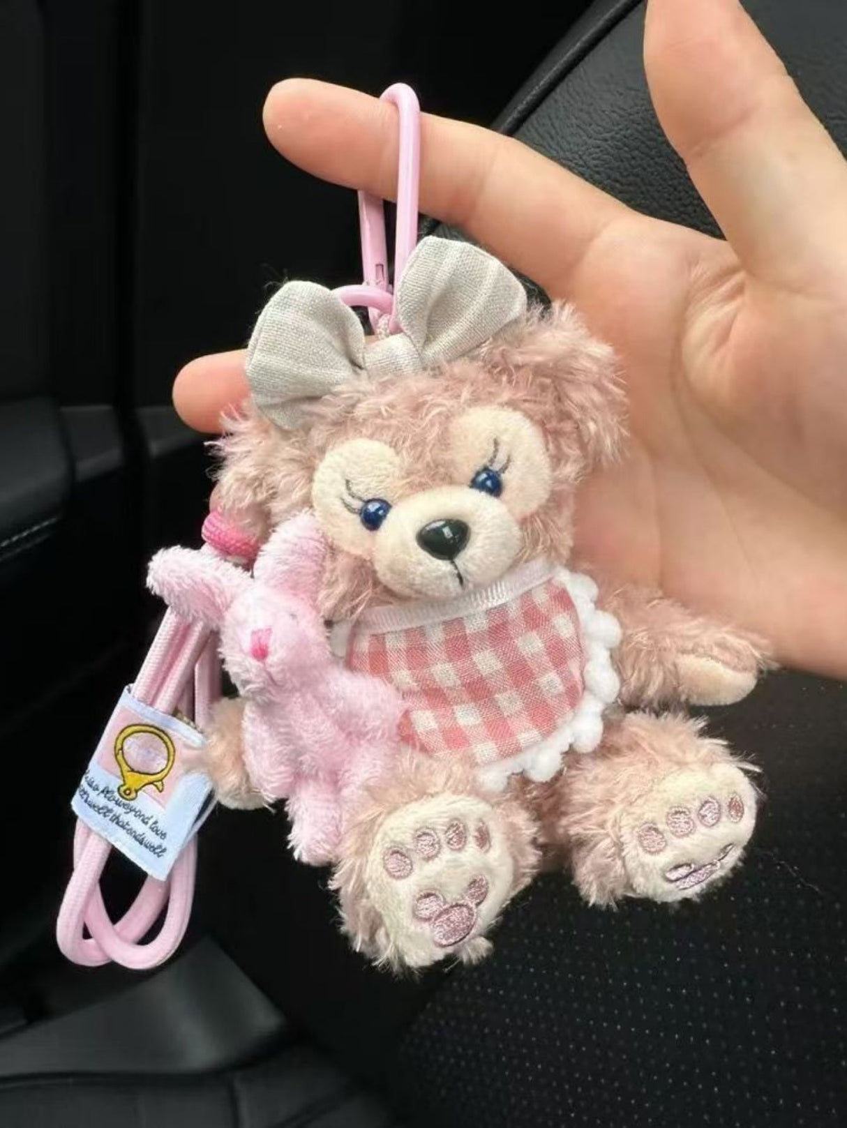 Schlüsselanhänger mit Plüschhasen-Schlüsselanhänger