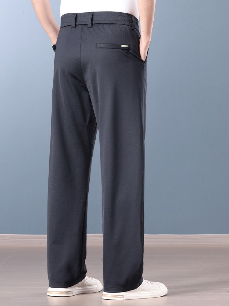 Icy Cool Non-iron Anti-wrinkle Straight-fit Pants
