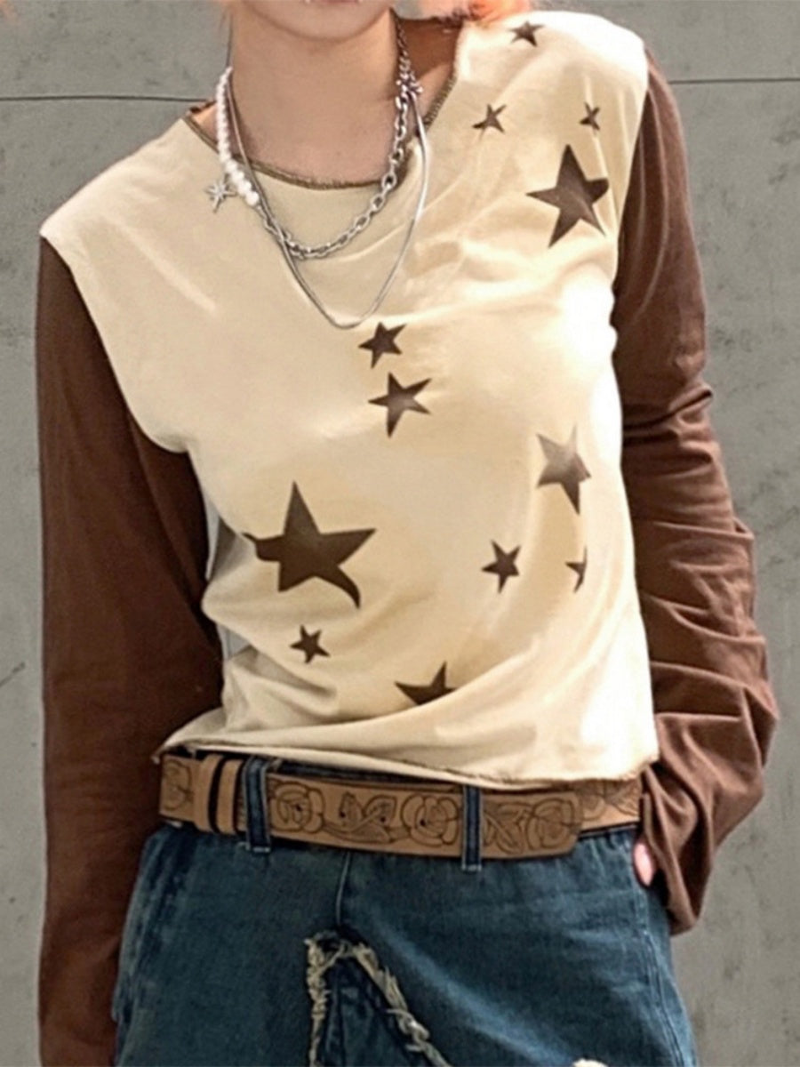 Liber Autumn Women's Printed Star T-shirts