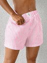 Stripes High-waisted Shorts