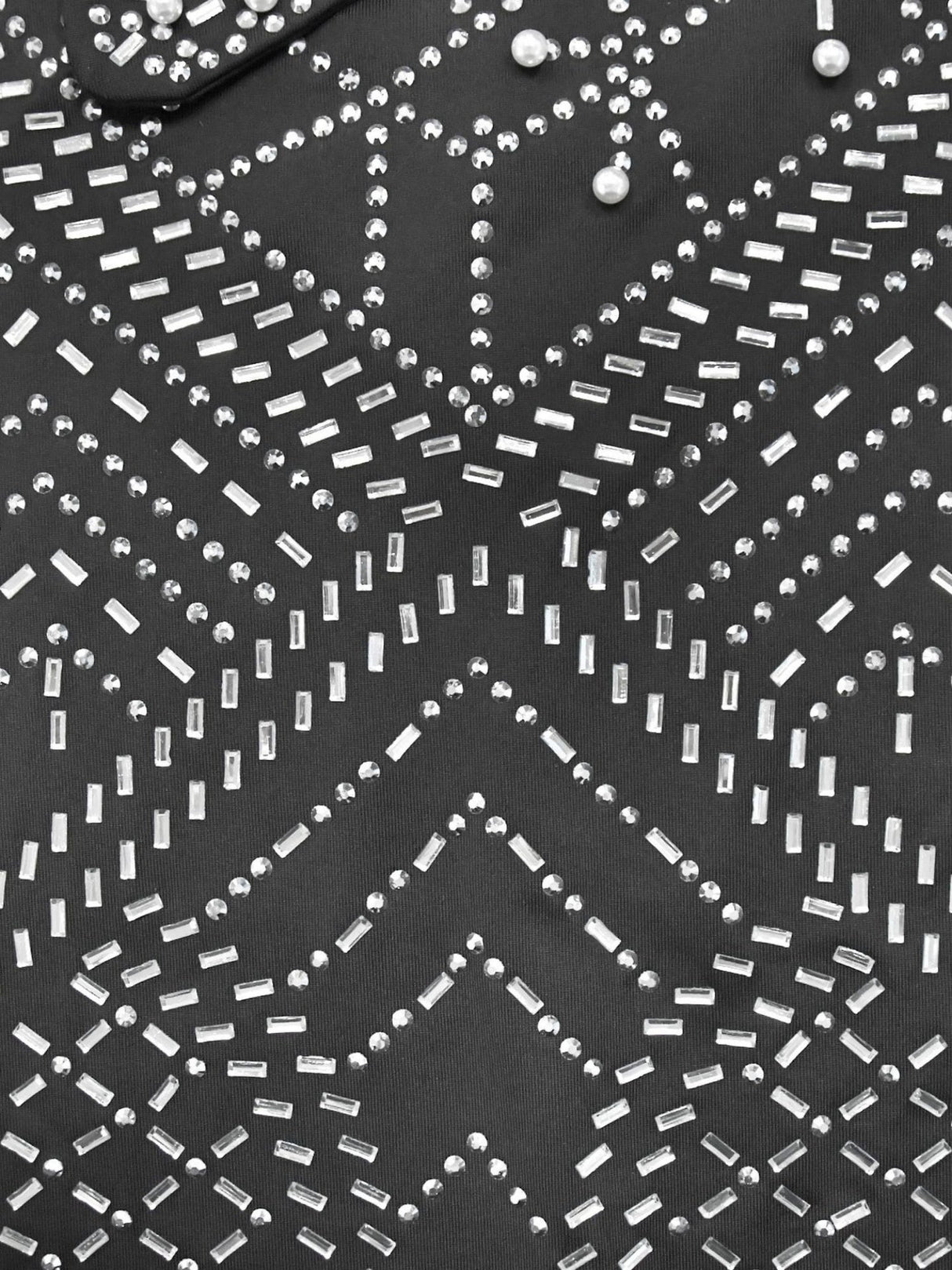 Strassbesetzte, asymmetrische, glänzende Party-Maxikleider