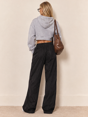 Casual Loose Striped Wide-leg Sweatpants