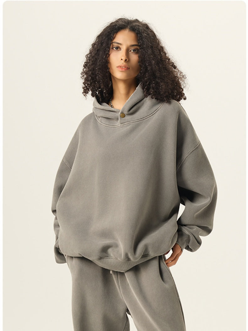 Washing Plush Hooded Sweatshirts&Hoodies