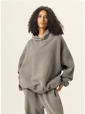 Washing Plush Hooded Sweatshirts&Hoodies