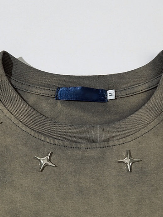 Distressed Ins Loose-fit Vintage T-shirts