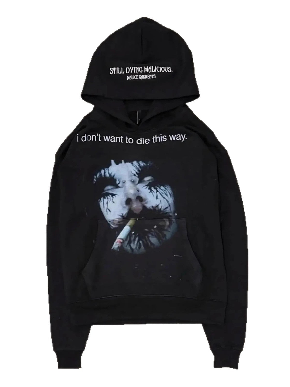 Street Hip Hop Trendy Graphic Prints Loose Personality Pullover Sweatshirt