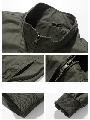 Thin Stand Collar Personality Outdoor All-match Work Jacket